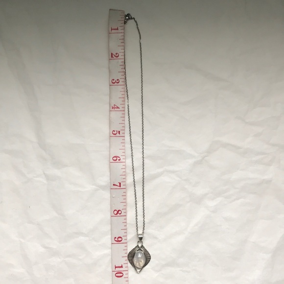 Rainbow Moonstone 925 sterling silver pendant - Picture 11 of 12